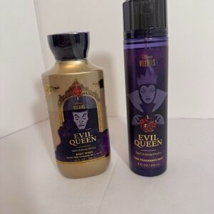 Bath & Body Works Evil Queen Disney VILLAINS Body Wash And Fragrance Mist NEW!